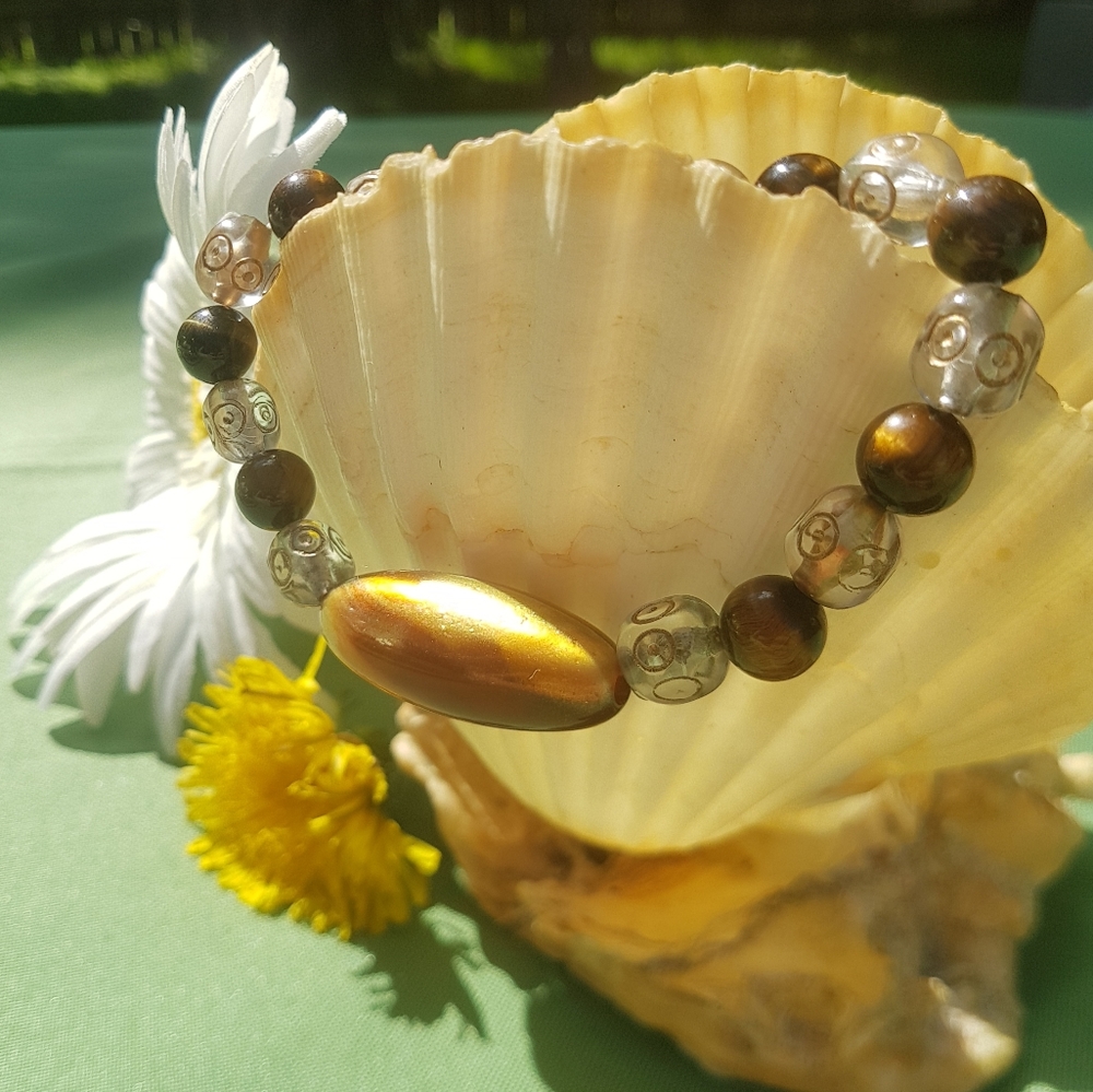 🐯 Tiger Eye Earth Rune Bracelet